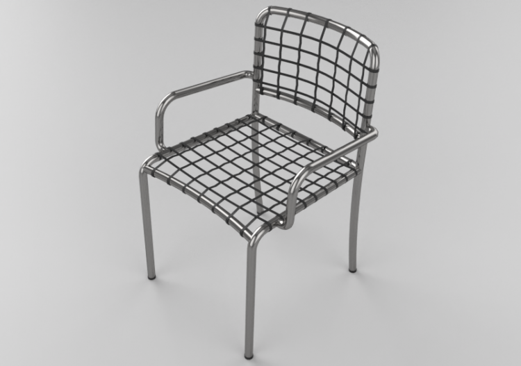 Sedie 3D - Sedia in acciaio - Gervasoni - Allu 224 l -...
