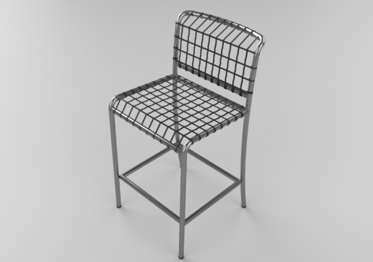 3D Stühle - Hocker aus Stahl - Gervasoni - Allu 228 l -...