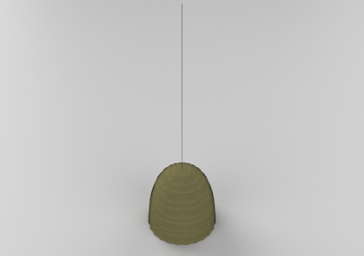 Lámpara colgante 3D - Lámpara de mimbre - Gervasoni - Bell...