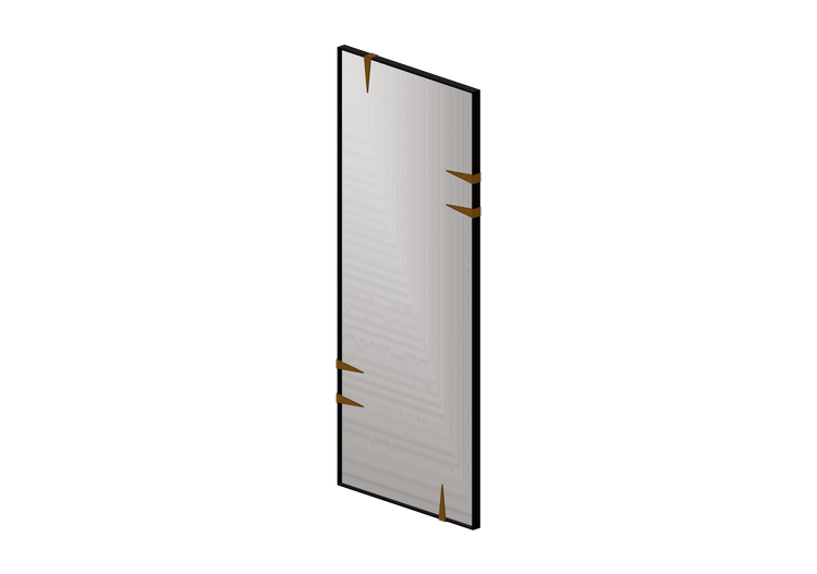 3D Accessories - Metal mirror - Kare - Snip - 87607 - Kare 3D Accessories - Metal mirror - Kare - Snip - 87607 - Kare