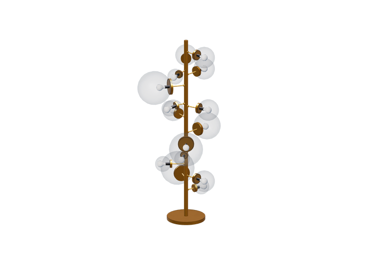 Lampada da terra 3D - Lampada da terra - Kare - Balloon -... Lampada da terra 3D - Lampada da terra - Kare - Balloon -...