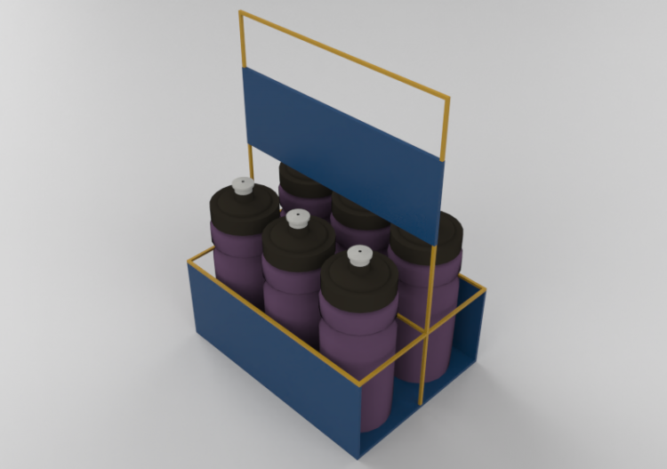 3D Gaming gear - 6 bottles kit with basket - ACCA software