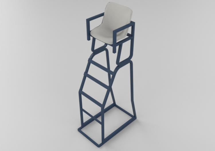 3D Gaming gear - Tennis Umpire's chair - ACCA software