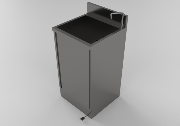 3D Sinks - Handwash with pedal control - Angelo Po - LMP -...