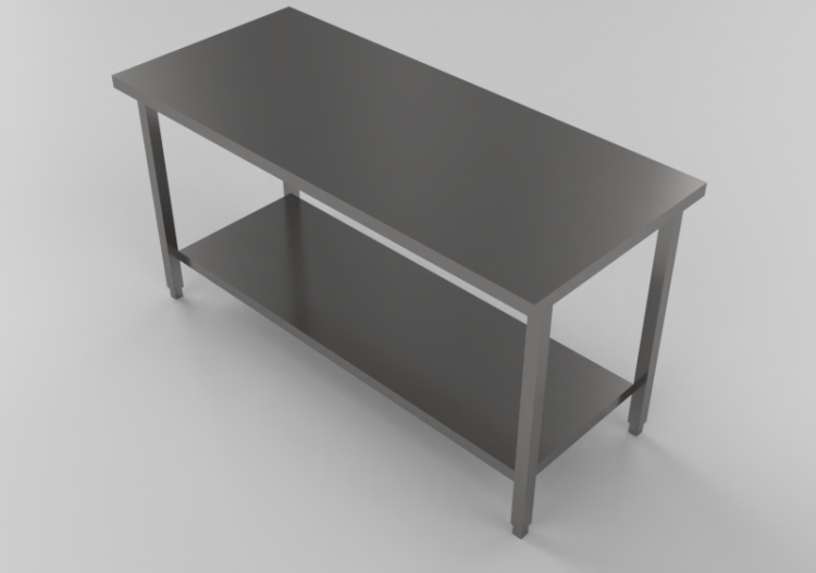 Armários aéreos 3D - Mesa com superfície dois lados -...
