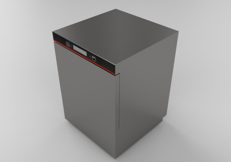 Elettrodomestici 3D - Lavastoviglie frontale elettronica -...