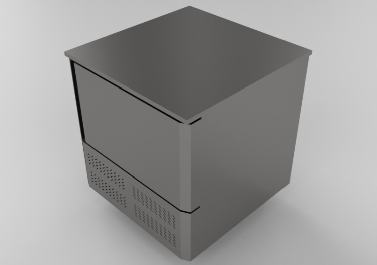3D Electrical Appliances - Stainless steel blast chiller -...