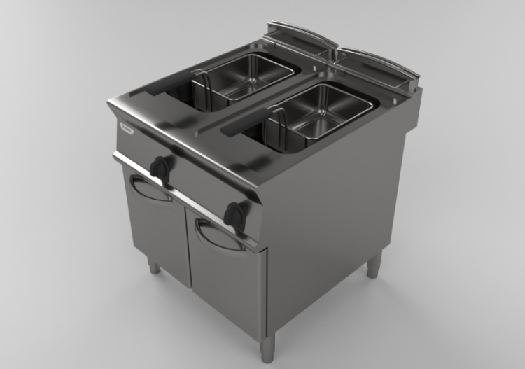 3D Haushaltgeräte - Gasfriteuse - Tecnoinox - TECNO90 -...