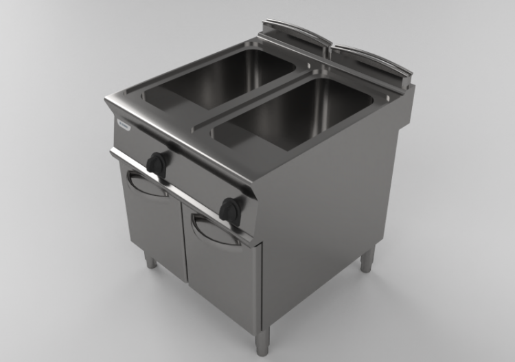 Electroménagers 3D - Cuit pates à gaz - Tecnoinox - TECNO90...
