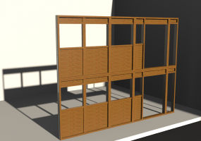 3D Tür/Fenster - Basic Stud Wall model