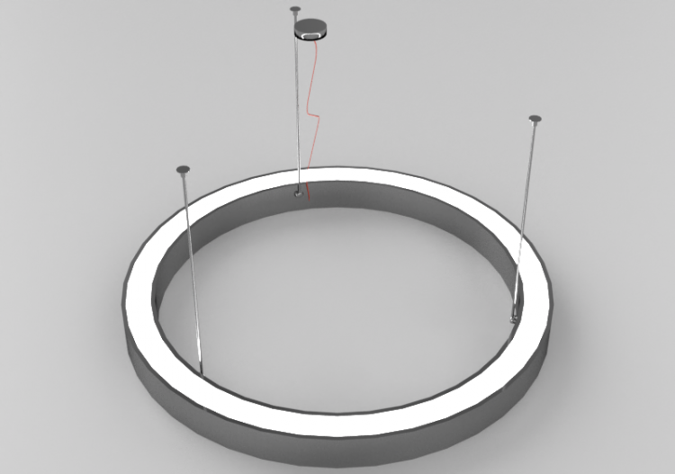 Lâmpada pingente 3D - Lâmpada de teto - Panzeri – Golden...