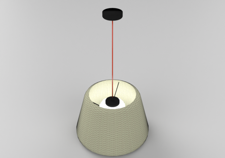 Lâmpada pingente 3D - Lâmpada de teto - Panzeri – Ralph -...