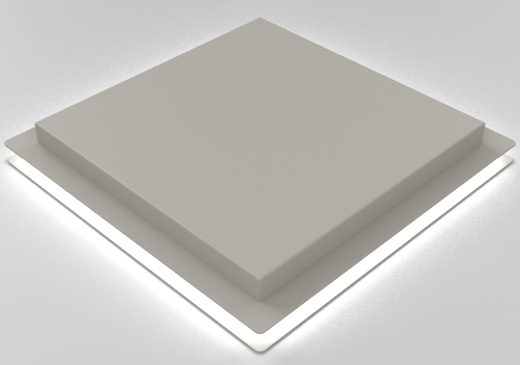 Lampe à plafond 3D - Lampe à plafond - Panzeri – Flat -...