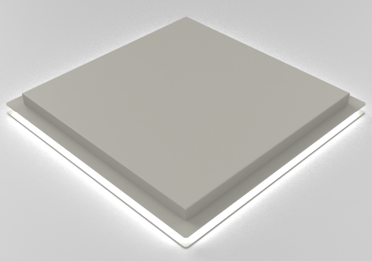 Lampe à plafond 3D - Lampe à plafond - Panzeri – Flat -...