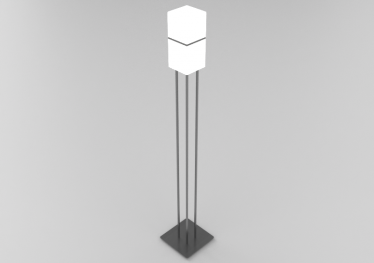 3D Stehlampe - Stehlampe - Panzeri – Kubik - ACCA software
