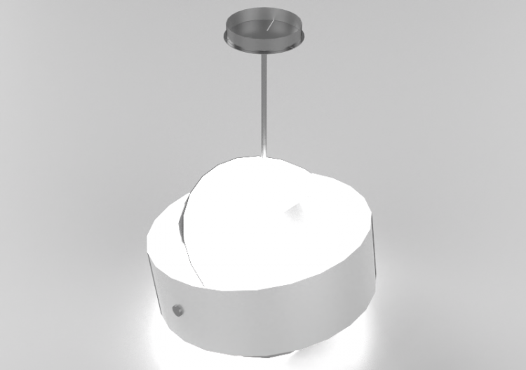 3D Ceiling Lamp - Suspended Lamp - Panzeri – Tourbillon -...
