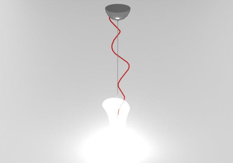 Lâmpada pingente 3D - Lâmpada suspensa - Panzeri – Twister...