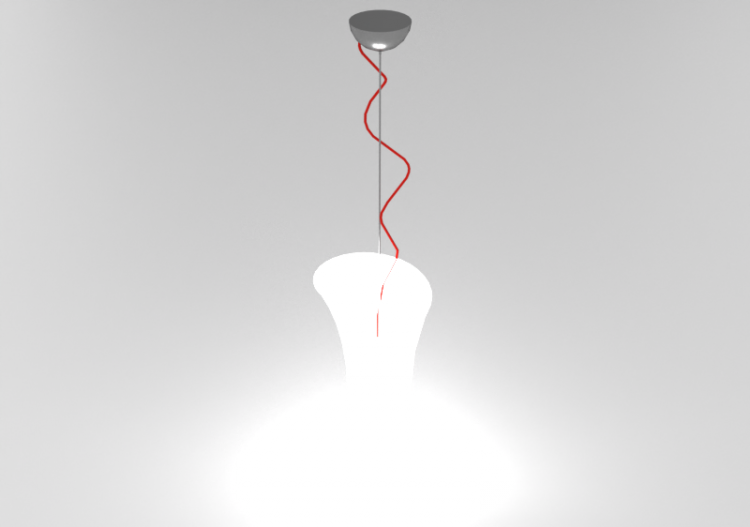 Lâmpada pingente 3D - Lâmpada suspensa - Panzeri – Twister...