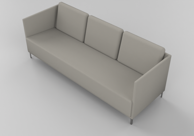 3D Sofa - Fabric lined Sofa - Sierra - 1888-3 - ACCA...