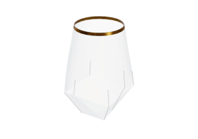 Crockery and cutlery 3D - Glass tumbler - Kare - Diamond - 52214