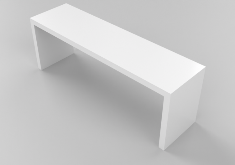 Mesas 3D - Mesa de madeira - Sierra - 1835 - ACCA software