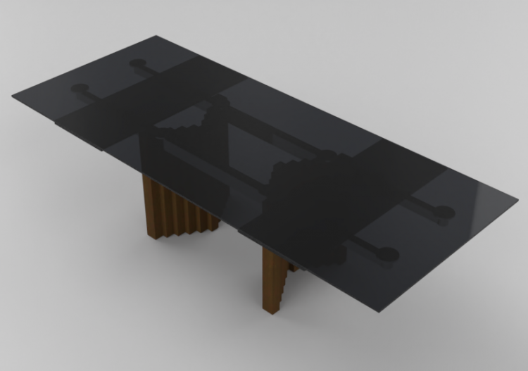 3D Tables - Wooden Table - Sierra - 1819 - ACCA software