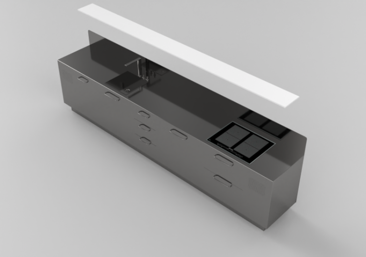 Cucine 3D - Cucina completa di elettrodomestici - ACCA...