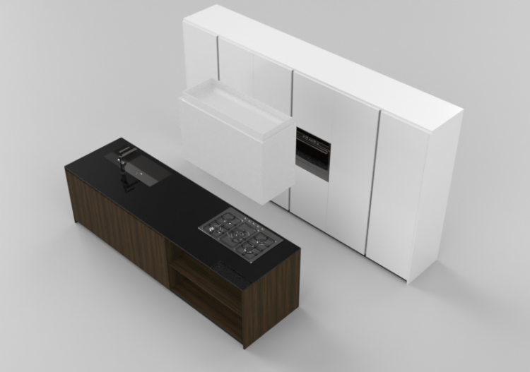 Cuisine 3D - Cuisine complète d'électroménagers - ACCA...