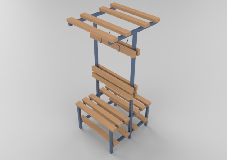 Herramientas de Juego 3D - Banco vestuario isla - ACCA...