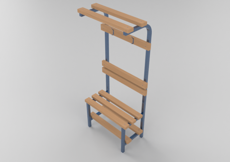 3D Gaming gear - Changing room bench - ACCA software