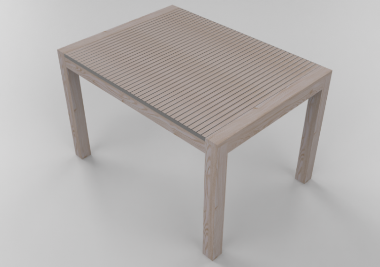 Mesas 3D - Mesa de madera - Horm - Astor - ACCA software
