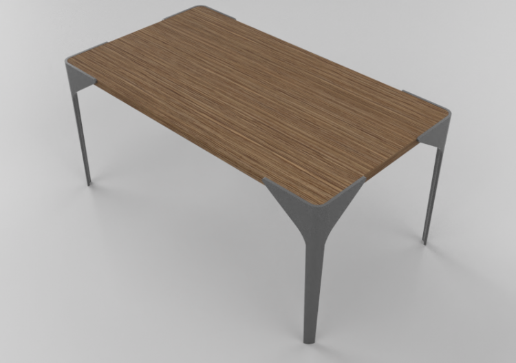 3D Tables - Wood table - Horm - Canard - ACCA software