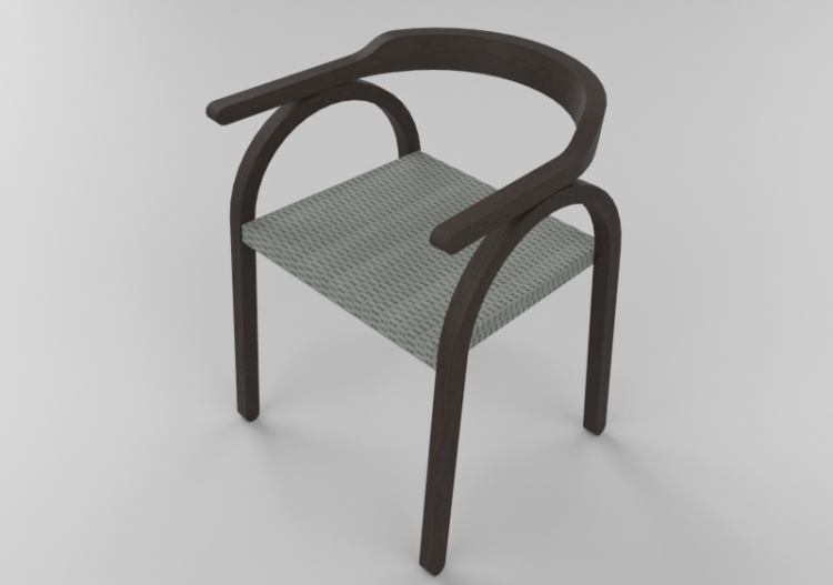 Cadeira 3D - Cadeira de madeira - Horm - Amilcare Chair -...