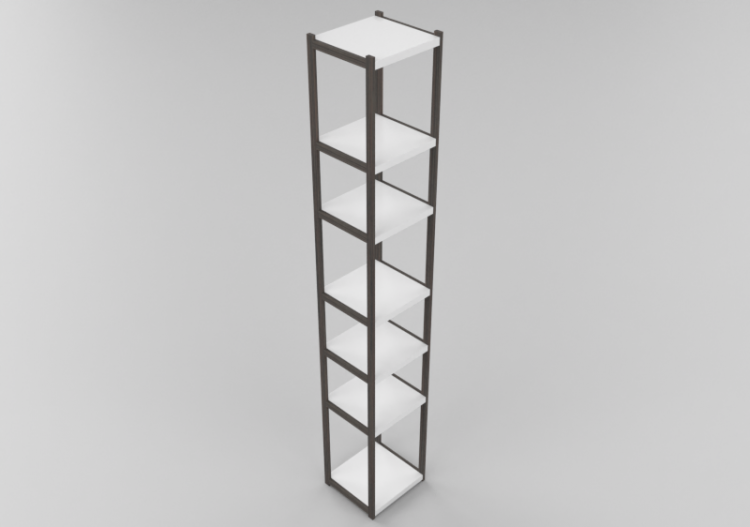 Bibliothèque 3D - Étagère en bois - Horm - 93-08-01 - ACCA...