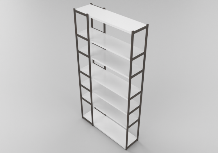 Librerías y Contenedores 3D - Estantería de madera - Horm -...