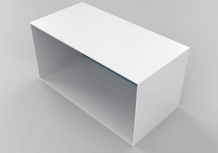 3D Bücherregal und Behälter - Holzregal - Horm - Alma 20 -...