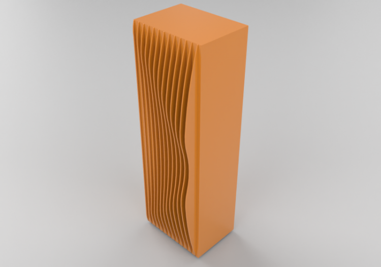 Bibliothèque 3D - Vaisselier en bois laqué - Horm - Blend -...