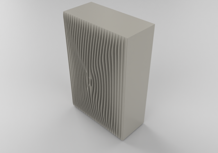 Bibliothèque 3D - Vaisselier en bois laqué - Horm - Blend -...
