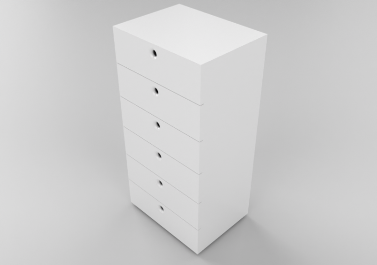 Wardrobes and Cabinets 3D - Two drawerset cabinet - Horm -...