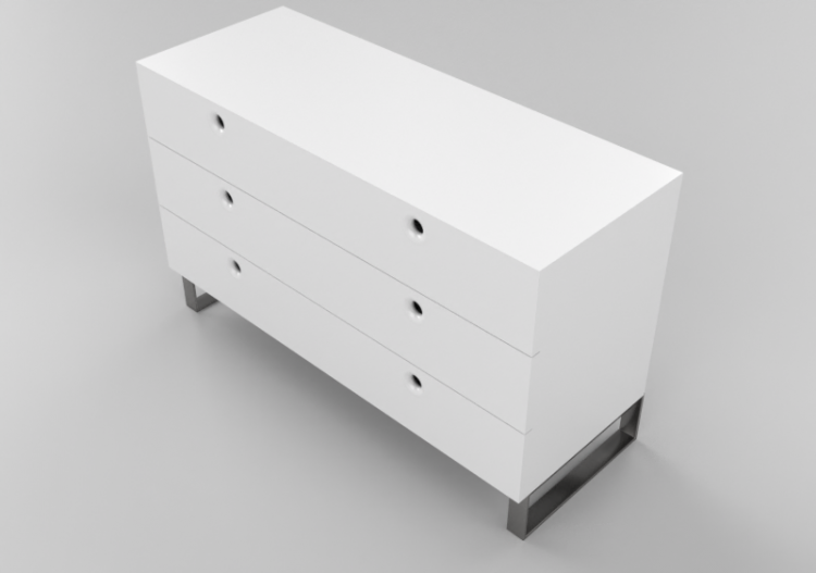 Wardrobes and Cabinets 3D - Six drawers cabinet - Horm -...