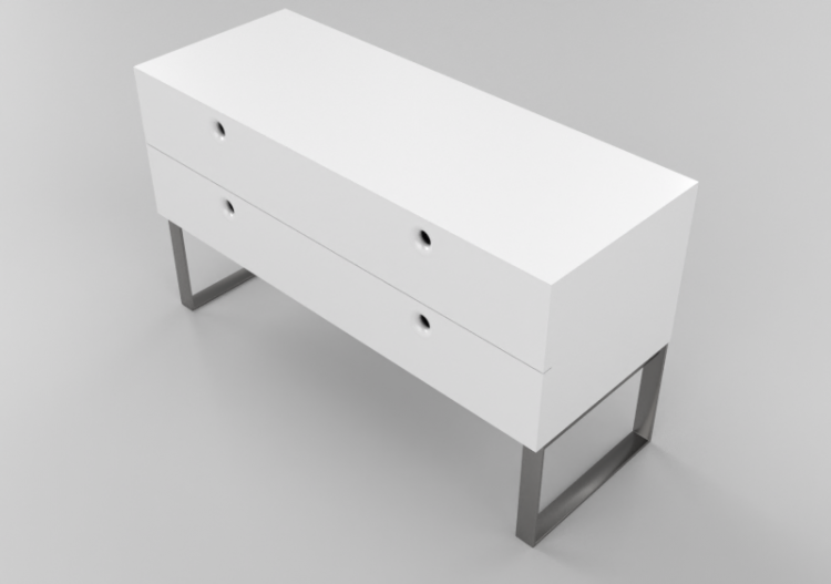 Armoires 3D - Commode à quatre tiroirs - Horm - Anish...