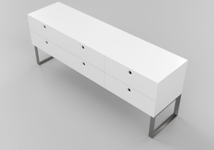 Armoires 3D - Commode à six tiroirs - Horm - Anish Drawer -...