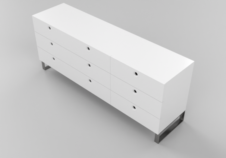 Armadi 3D - Cassettiera a nove cassetti - Horm - Anish...