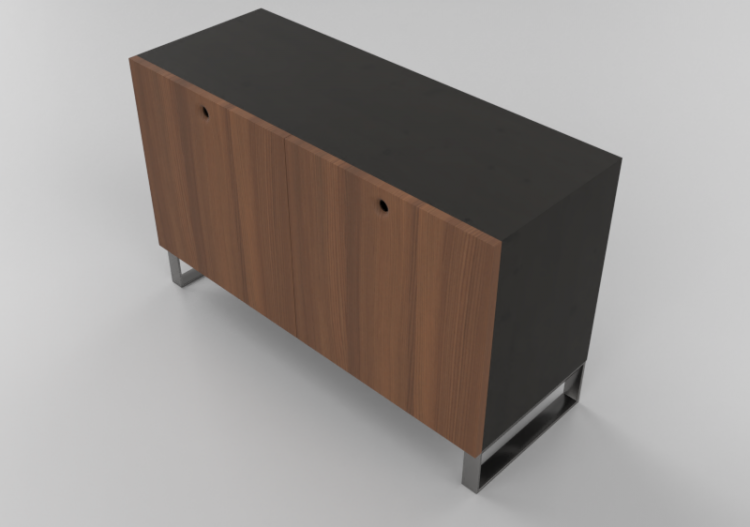 Móveis 3D - Armário com duas portas - Horm - Anish - ACCA...