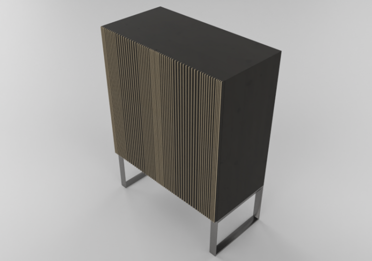 3D Möbel - Schrank mit 2 Türen - Horm - Carlos - ACCA...