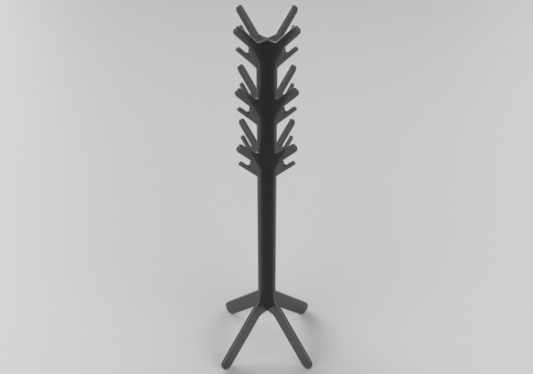 Accesorios 3D - Perchero de madera - Horm - XX - ACCA...