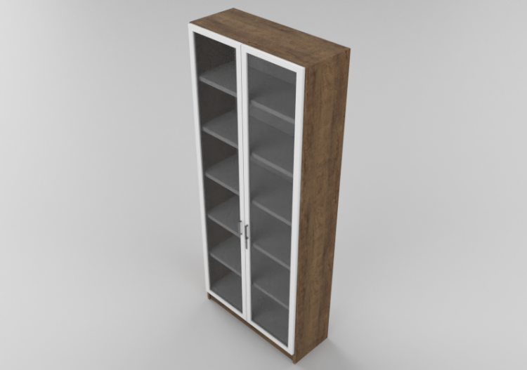 Librerías y Contenedores 3D - Librería de madera - ACCA...