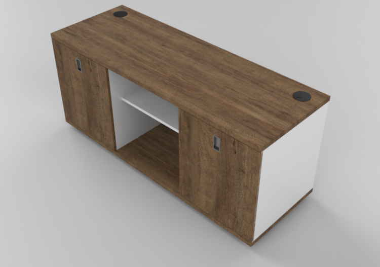 3D Möbel - Schreibtischcontainer aus Holz - ACCA software