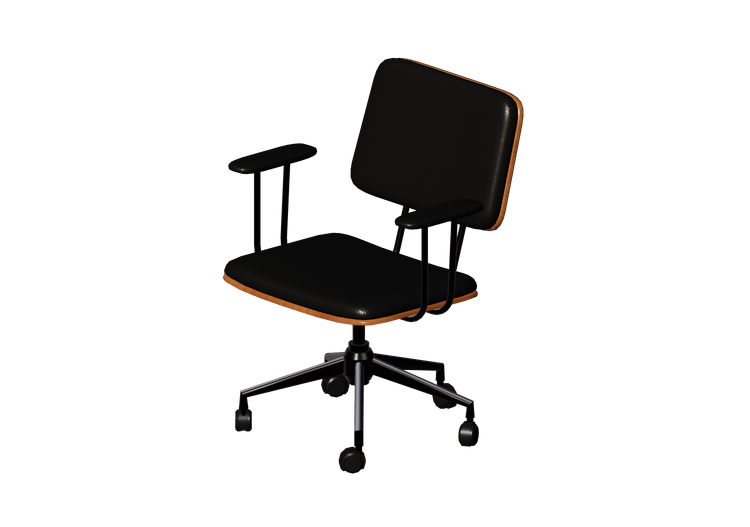 Sillas 3D - Silla para oficina de cuero - Kare - Nelly -... Sillas 3D - Silla para oficina de cuero - Kare - Nelly -...