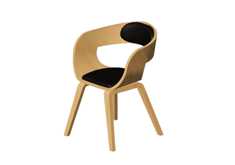 Chaises 3D - Chaise en bois - Kare - Costa - 87849 - Kare Chaises 3D - Chaise en bois - Kare - Costa - 87849 - Kare